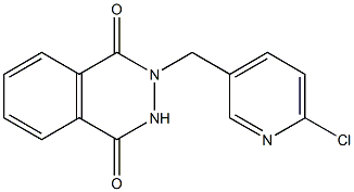 2-[(6-chloropyridin-3-yl)methyl]-1,2,3,4-tetrahydrophthalazine-1,4-dione Structure