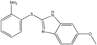 2-[(6-methoxy-1H-1,3-benzodiazol-2-yl)sulfanyl]aniline 구조식 이미지