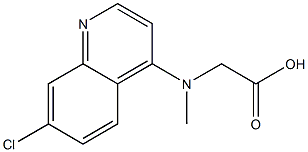 2-[(7-chloroquinolin-4-yl)(methyl)amino]acetic acid Structure