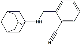 2-[(adamantan-1-ylamino)methyl]benzonitrile 구조식 이미지