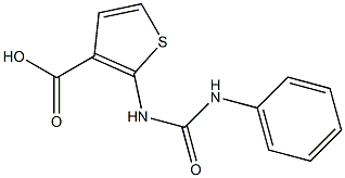 2-[(anilinocarbonyl)amino]thiophene-3-carboxylic acid 구조식 이미지