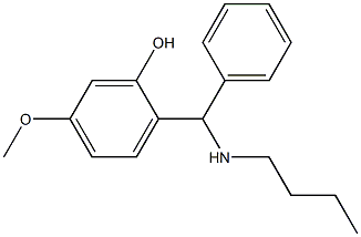 2-[(butylamino)(phenyl)methyl]-5-methoxyphenol 구조식 이미지