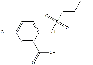 2-[(butylsulfonyl)amino]-5-chlorobenzoic acid Structure