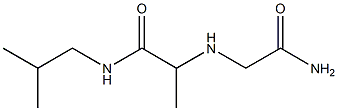 2-[(carbamoylmethyl)amino]-N-(2-methylpropyl)propanamide 구조식 이미지