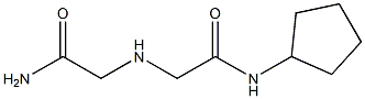 2-[(carbamoylmethyl)amino]-N-cyclopentylacetamide 구조식 이미지