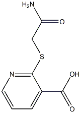 2-[(carbamoylmethyl)sulfanyl]pyridine-3-carboxylic acid Structure
