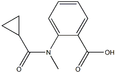 2-[(cyclopropylcarbonyl)(methyl)amino]benzoic acid Structure