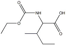 2-[(ethoxycarbonyl)amino]-3-methylpentanoic acid 구조식 이미지