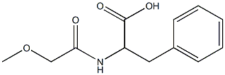 2-[(methoxyacetyl)amino]-3-phenylpropanoic acid Structure