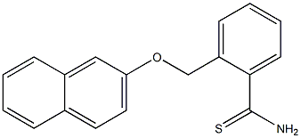 2-[(naphthalen-2-yloxy)methyl]benzene-1-carbothioamide Structure