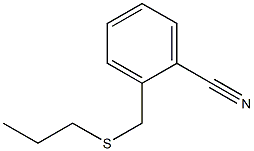 2-[(propylsulfanyl)methyl]benzonitrile 구조식 이미지