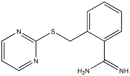 2-[(pyrimidin-2-ylsulfanyl)methyl]benzene-1-carboximidamide Structure