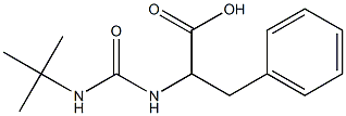 2-[(tert-butylcarbamoyl)amino]-3-phenylpropanoic acid 구조식 이미지