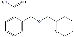 2-[(tetrahydro-2H-pyran-2-ylmethoxy)methyl]benzenecarboximidamide Structure