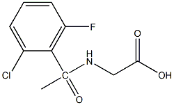 2-[1-(2-chloro-6-fluorophenyl)acetamido]acetic acid 구조식 이미지