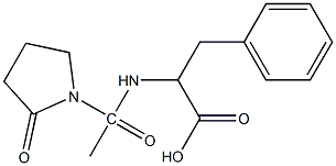 2-[1-(2-oxopyrrolidin-1-yl)acetamido]-3-phenylpropanoic acid 구조식 이미지