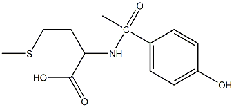 2-[1-(4-hydroxyphenyl)acetamido]-4-(methylsulfanyl)butanoic acid Structure