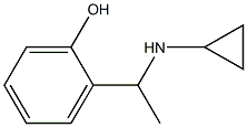 2-[1-(cyclopropylamino)ethyl]phenol 구조식 이미지