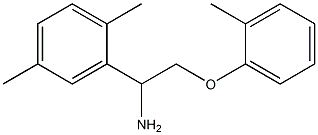 2-[1-amino-2-(2-methylphenoxy)ethyl]-1,4-dimethylbenzene 구조식 이미지