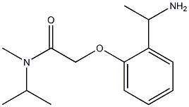 2-[2-(1-aminoethyl)phenoxy]-N-methyl-N-(propan-2-yl)acetamide 구조식 이미지