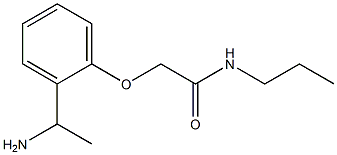 2-[2-(1-aminoethyl)phenoxy]-N-propylacetamide Structure