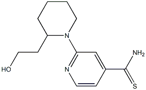 2-[2-(2-hydroxyethyl)piperidin-1-yl]pyridine-4-carbothioamide 구조식 이미지