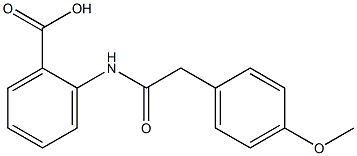 2-[2-(4-methoxyphenyl)acetamido]benzoic acid 구조식 이미지