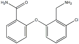 2-[2-(aminomethyl)-3-chlorophenoxy]benzamide Structure