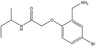 2-[2-(aminomethyl)-4-bromophenoxy]-N-(butan-2-yl)acetamide 구조식 이미지