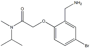 2-[2-(aminomethyl)-4-bromophenoxy]-N-methyl-N-(propan-2-yl)acetamide 구조식 이미지