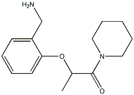 2-[2-(aminomethyl)phenoxy]-1-(piperidin-1-yl)propan-1-one Structure