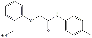 2-[2-(aminomethyl)phenoxy]-N-(4-methylphenyl)acetamide 구조식 이미지