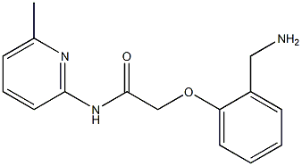 2-[2-(aminomethyl)phenoxy]-N-(6-methylpyridin-2-yl)acetamide Structure