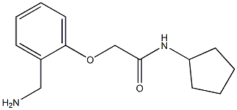 2-[2-(aminomethyl)phenoxy]-N-cyclopentylacetamide 구조식 이미지