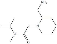 2-[2-(aminomethyl)piperidin-1-yl]-N-methyl-N-(propan-2-yl)acetamide 구조식 이미지