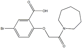 2-[2-(azepan-1-yl)-2-oxoethoxy]-5-bromobenzoic acid 구조식 이미지