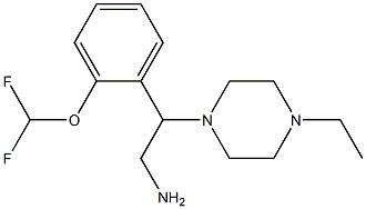 2-[2-(difluoromethoxy)phenyl]-2-(4-ethylpiperazin-1-yl)ethan-1-amine Structure