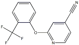 2-[2-(trifluoromethyl)phenoxy]isonicotinonitrile Structure