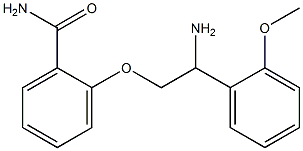 2-[2-amino-2-(2-methoxyphenyl)ethoxy]benzamide 구조식 이미지