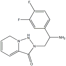 2-[2-amino-2-(3,4-difluorophenyl)ethyl]-2H,3H-[1,2,4]triazolo[3,4-a]pyridin-3-one Structure