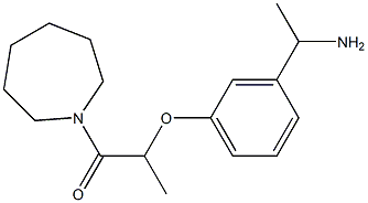 2-[3-(1-aminoethyl)phenoxy]-1-(azepan-1-yl)propan-1-one Structure