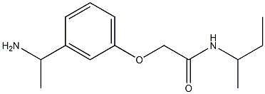 2-[3-(1-aminoethyl)phenoxy]-N-(sec-butyl)acetamide 구조식 이미지