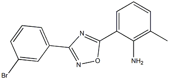 2-[3-(3-bromophenyl)-1,2,4-oxadiazol-5-yl]-6-methylaniline Structure