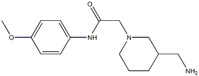 2-[3-(aminomethyl)piperidin-1-yl]-N-(4-methoxyphenyl)acetamide Structure