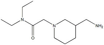 2-[3-(aminomethyl)piperidin-1-yl]-N,N-diethylacetamide Structure