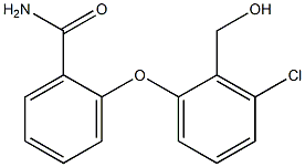 2-[3-chloro-2-(hydroxymethyl)phenoxy]benzamide 구조식 이미지