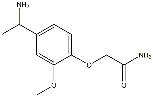 2-[4-(1-aminoethyl)-2-methoxyphenoxy]acetamide 구조식 이미지