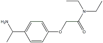 2-[4-(1-aminoethyl)phenoxy]-N,N-diethylacetamide Structure