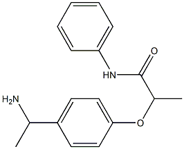 2-[4-(1-aminoethyl)phenoxy]-N-phenylpropanamide Structure