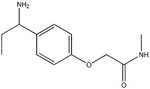 2-[4-(1-aminopropyl)phenoxy]-N-methylacetamide 구조식 이미지